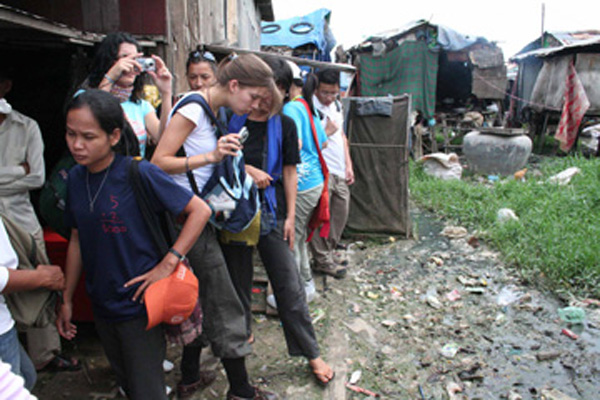 Participants visit a Garbage Dump