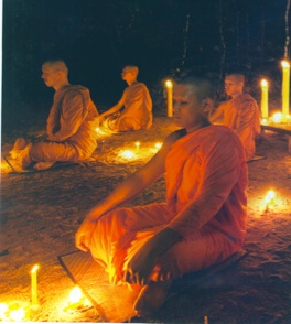 monks in prayer