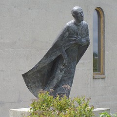 Statue of Ignatius the pilgrim at Guelph