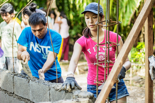 Service learning programme 2013 house building