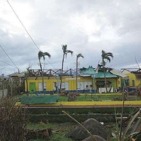 A public school between Ormoc and Tacloban (Nov 16)
