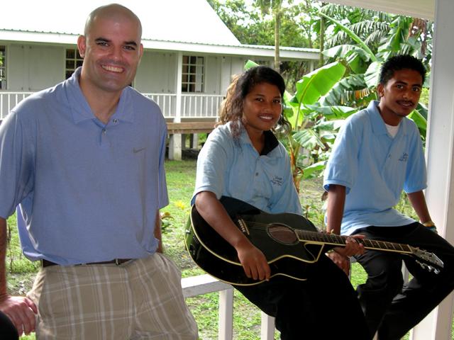 Sch Pat Nolan SJ is doing his regency at Yap Catholic High School, where he serves as teacher, coach and college guidance counsellor.