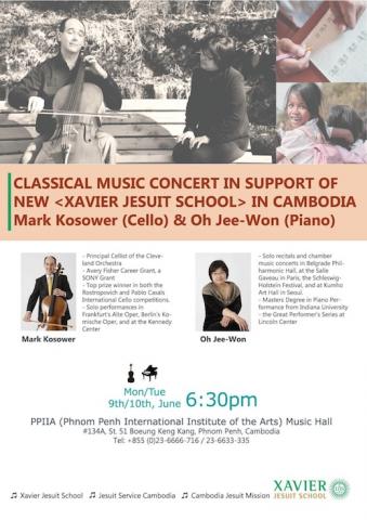 Concert for Xavier Jesuit School in Cambodia