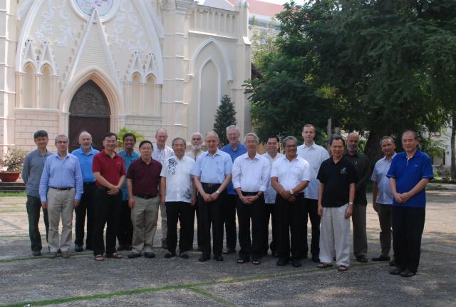 Fr General with JCAP President and Major Superiors in Vietnam