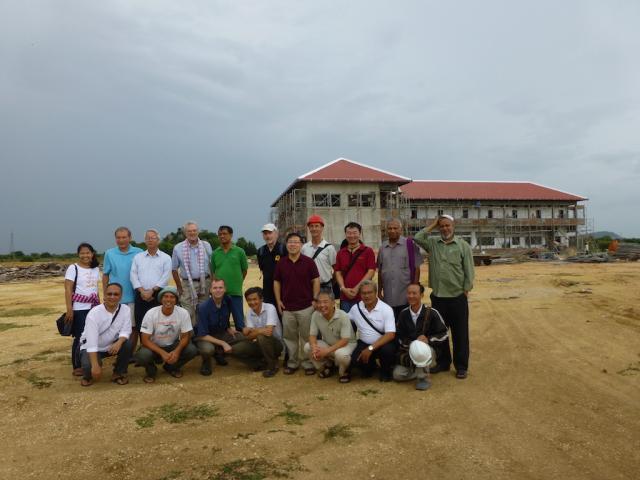 JCAP Major Superiors visit the Xavier Jesuit School project in Sisophon