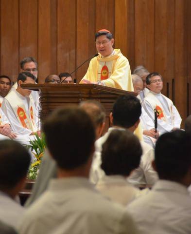 His Eminence Luis Antonio Cardinal Tagle presided over the Mass