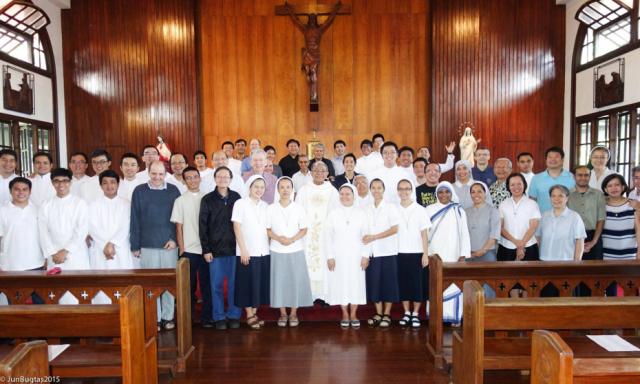 The 2015 to 2016 Asia Pacific tertians at the end of their 30-day retreat