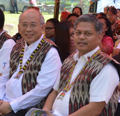 ADDU President Fr Joel Tabora SJ and former DepEd Secretary Br Armin A Luistro FSC 