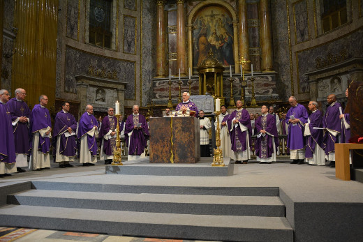 Funeral Mass in the Church of Gesù, Rome