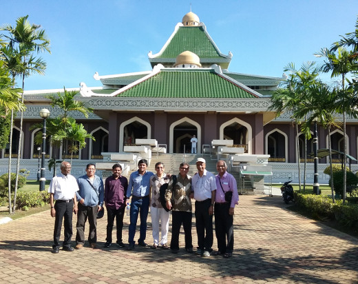 JAMIA 2016 participants outside a Chinese-style mosque