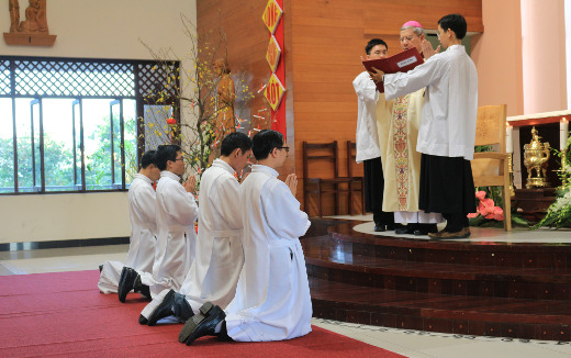 Diaconate ordination of Nguyễn Khánh Duy, Nguyễn Hải Đăng, Trần Vinh Danh and Anthony Nguyễn Hữu Khanh