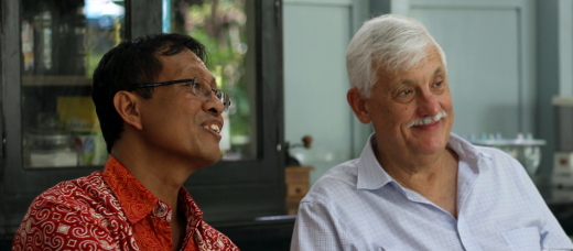 Indonesia Provincial Fr Sunu Hardiyanta with Fr General Sosa