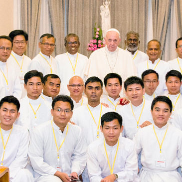 Be deeply grounded, rooted in the love of God, says Pope Francis to Jesuits in Myanmar