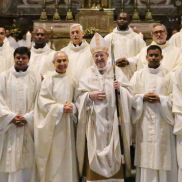 Sixteen Jesuits, two of them from JCAP, ordained deacons in Rome