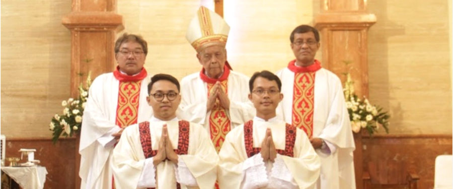 Two Jesuits ordained deacons in Indonesia