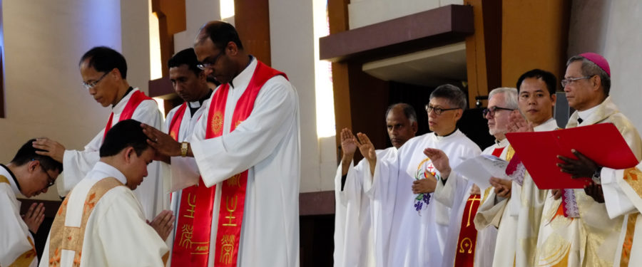 Thanking God for two new Jesuit priests in Taiwan