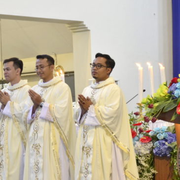 Blessing of new priests in Indonesia