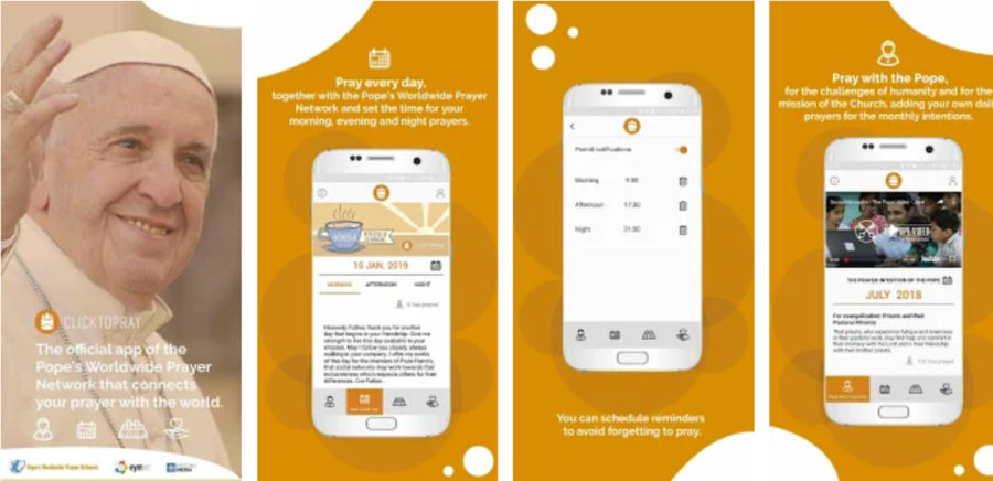 Pray with Pope Francis using your smartphone